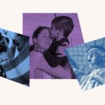 Collage of images related to Immigrants Rights